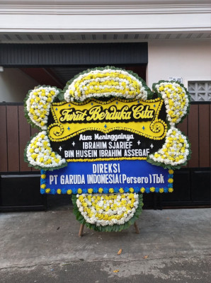 Papan Bunga Duka di Bunga Tanjung